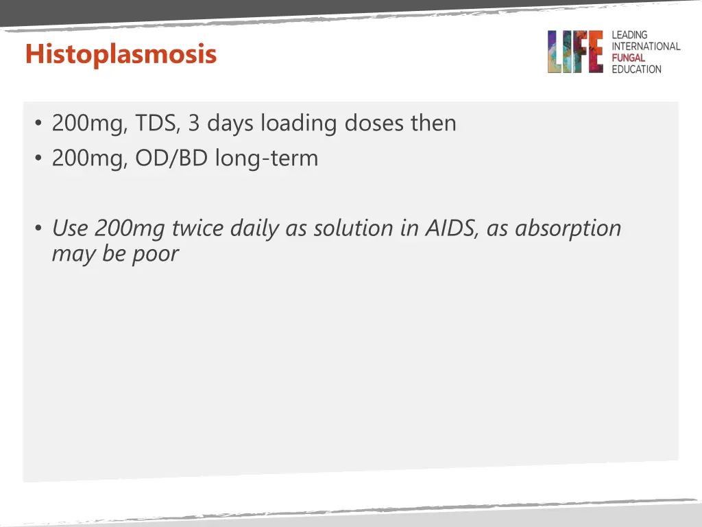 histoplasmosis