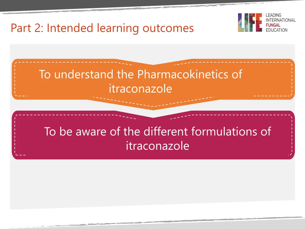 part 2 intended learning outcomes