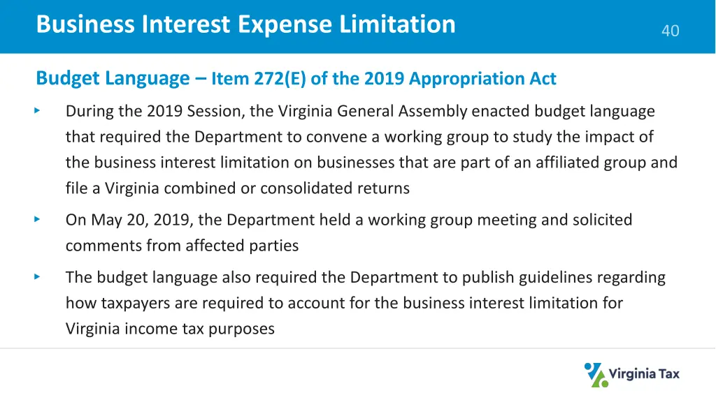 business interest expense limitation 1