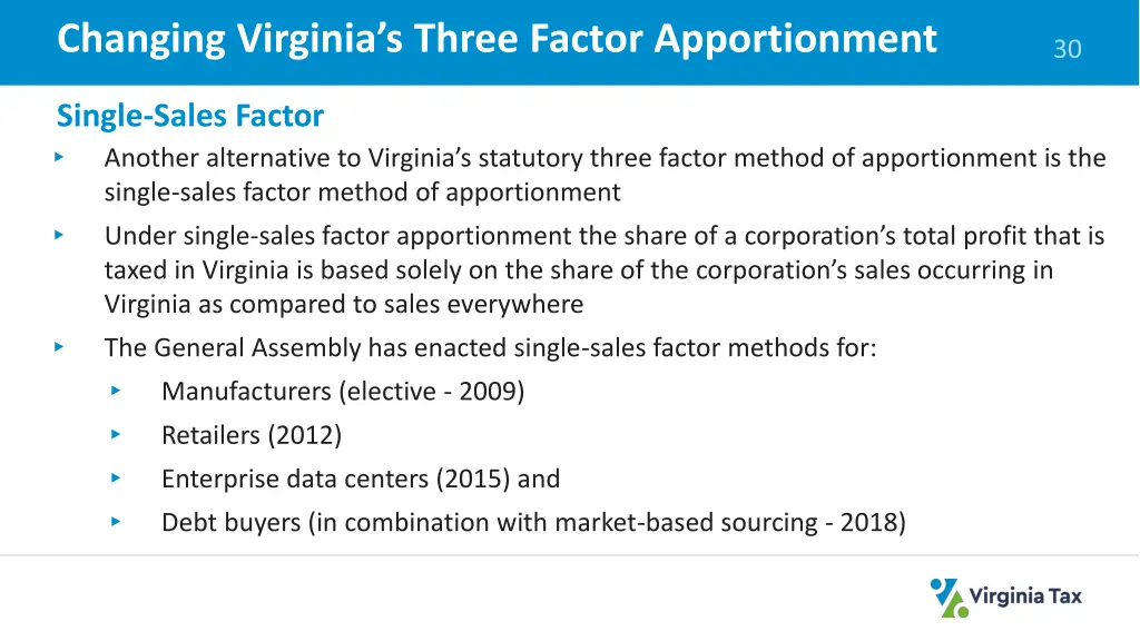 changing virginia s three factor apportionment 2