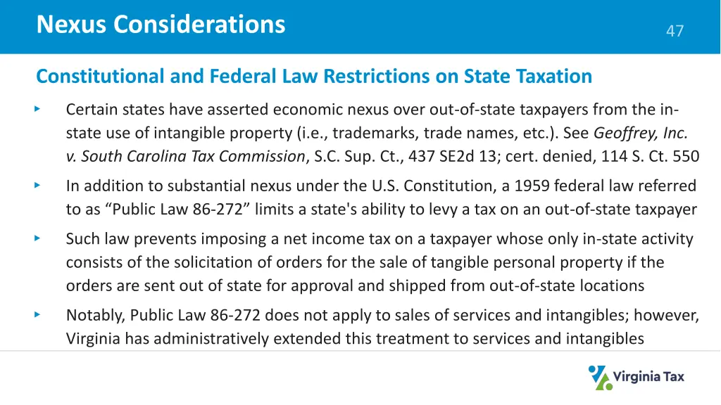 nexus considerations 1