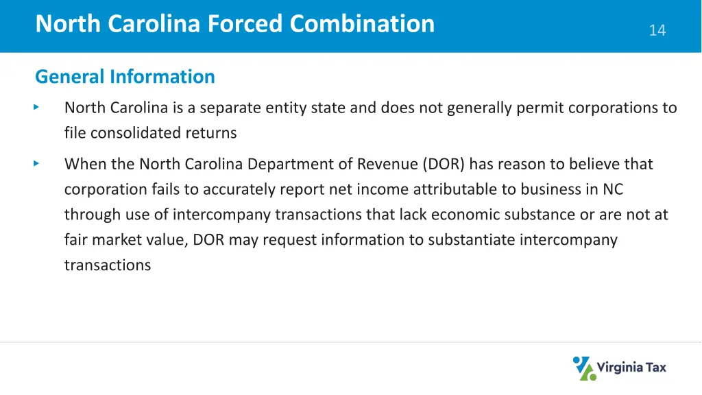 north carolina forced combination