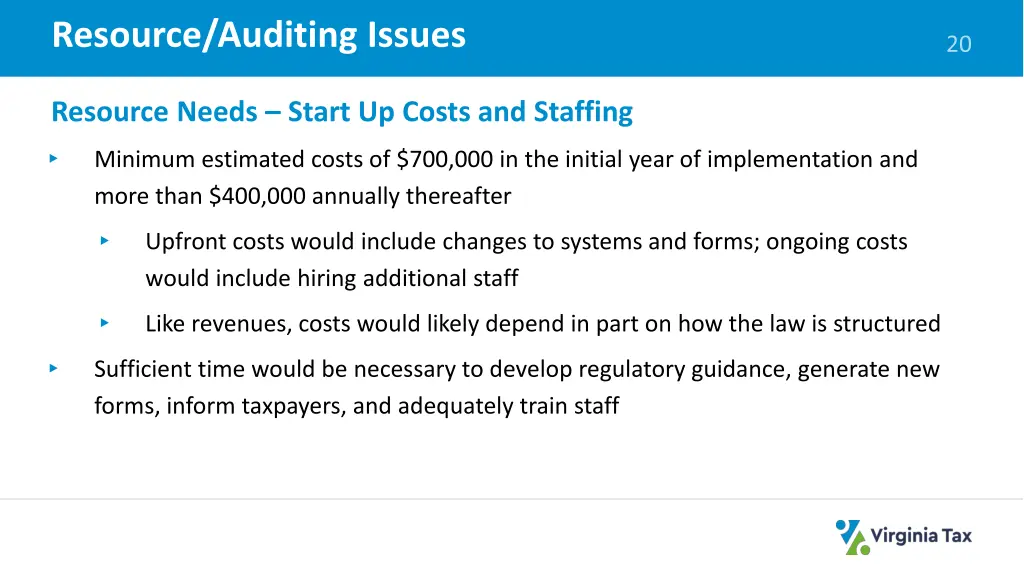 resource auditing issues