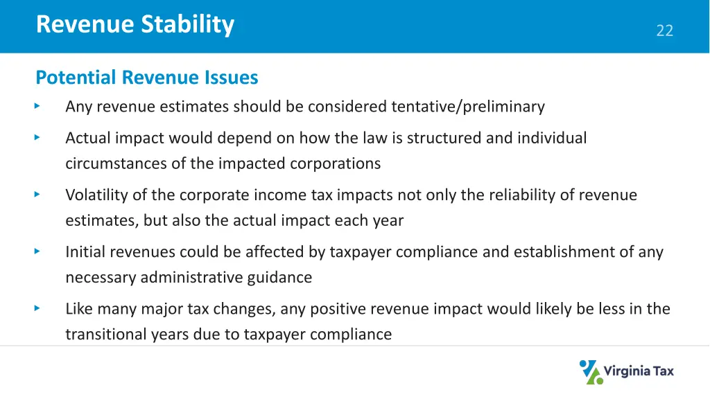 revenue stability