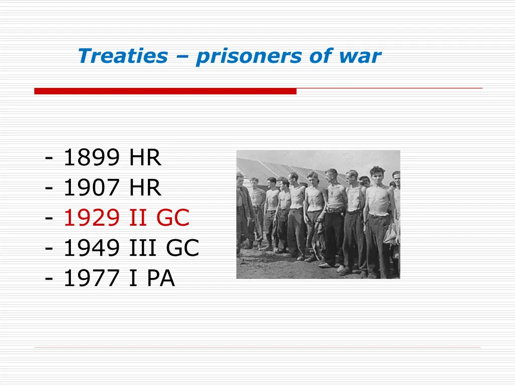treaties prisoners of war