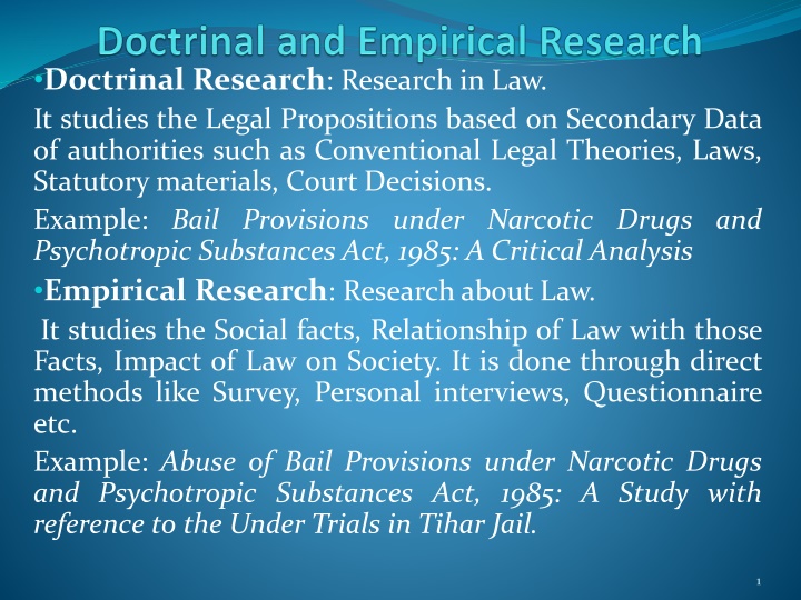 doctrinal research research in law it studies