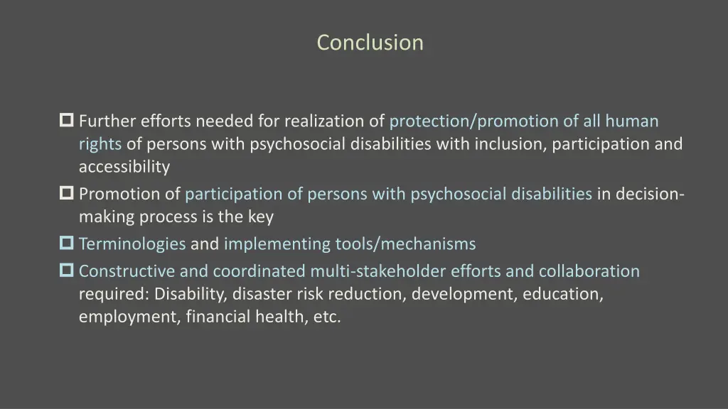 conclusion