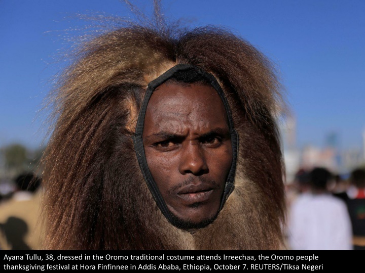 ayana tullu 38 dressed in the oromo traditional