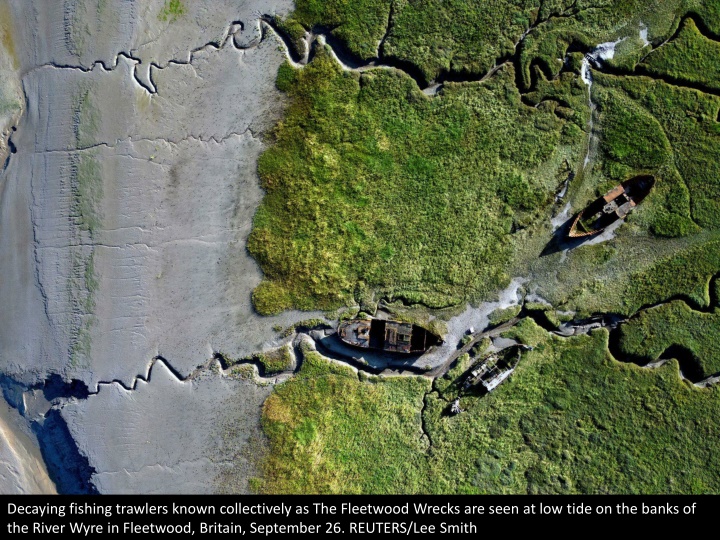 decaying fishing trawlers known collectively