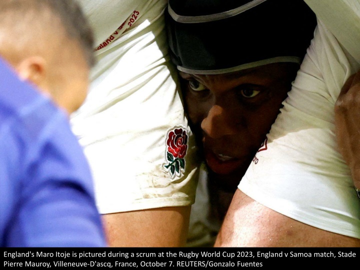 england s maro itoje is pictured during a scrum