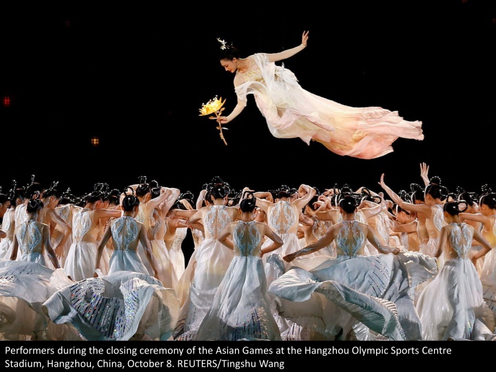 performers during the closing ceremony