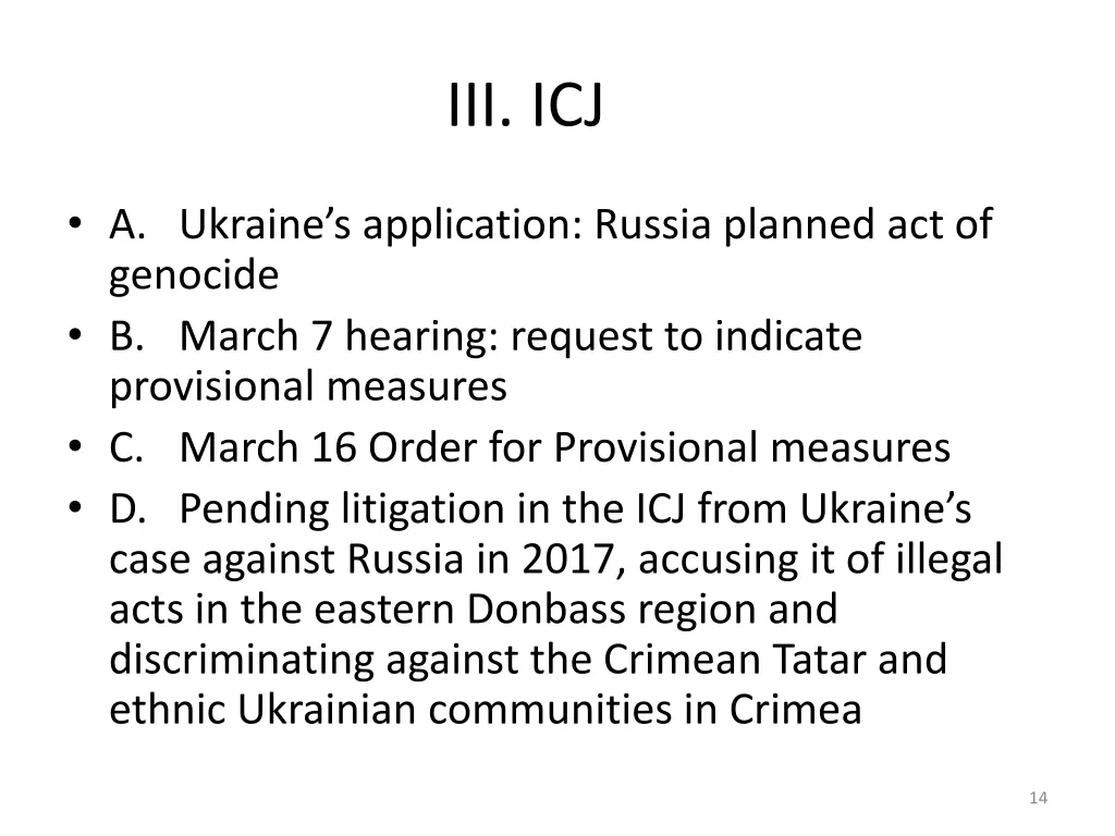 iii icj