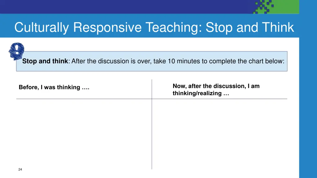 culturally responsive teaching stop and think 1