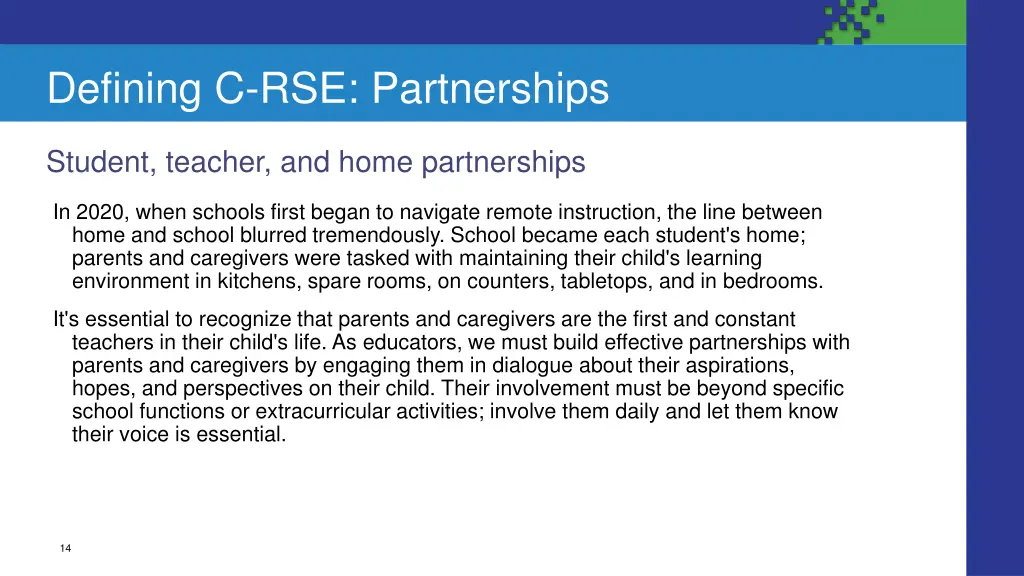 defining c rse partnerships