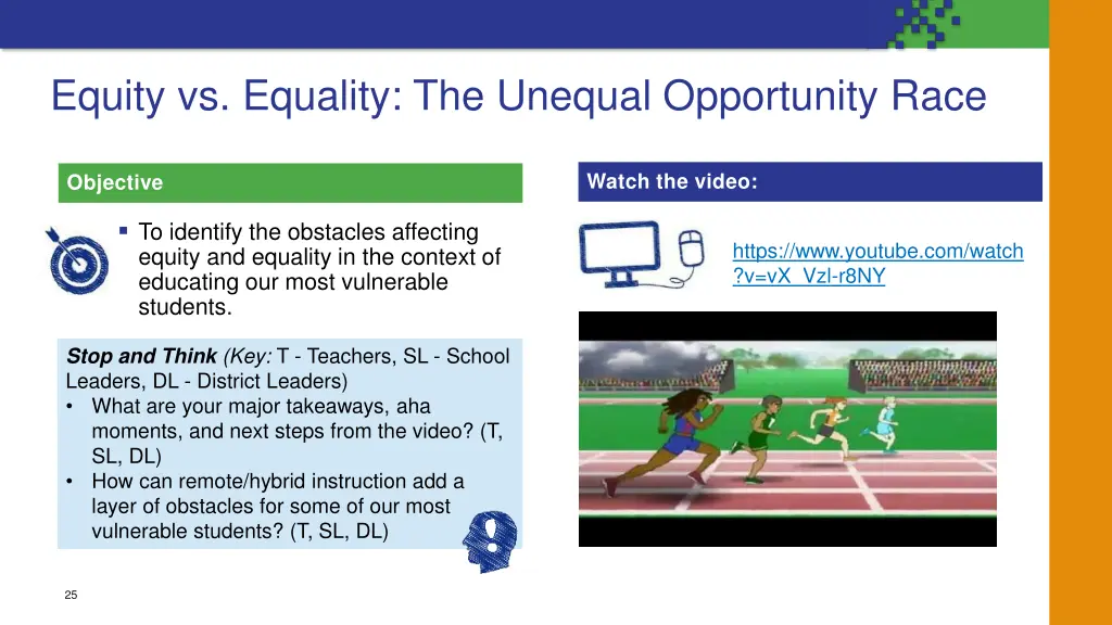 equity vs equality the unequal opportunity race