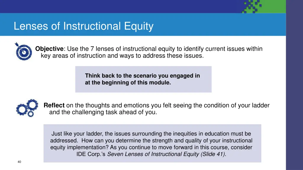 lenses of instructional equity