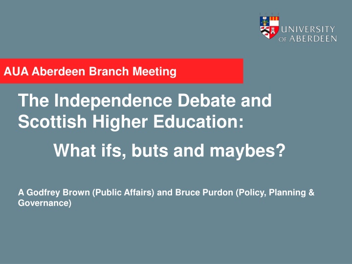 aua aberdeen branch meeting