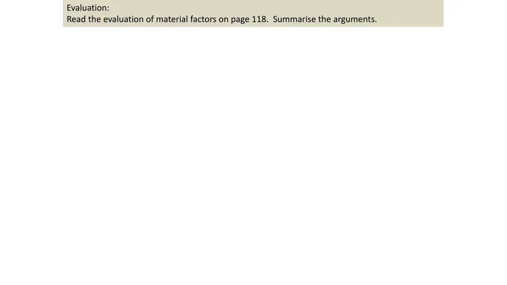 evaluation read the evaluation of material