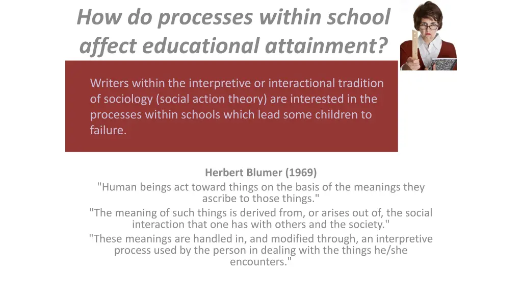 how do processes within school affect educational 1