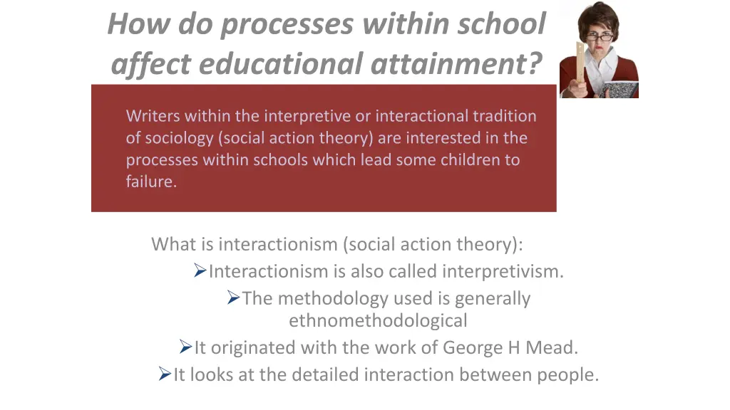 how do processes within school affect educational