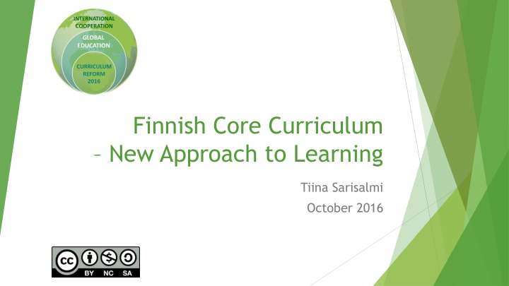 finnish core curriculum new approach to learning