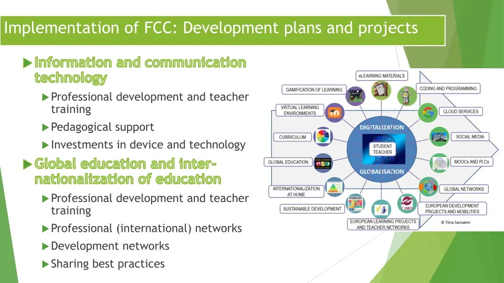 implementation of fcc development plans