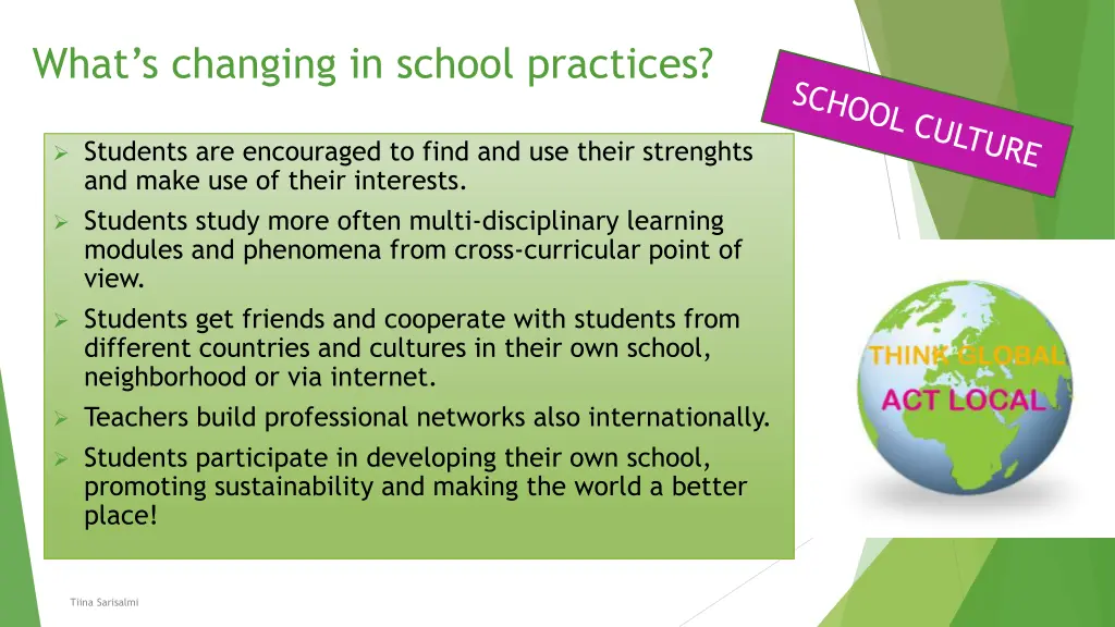what s changing in school practices