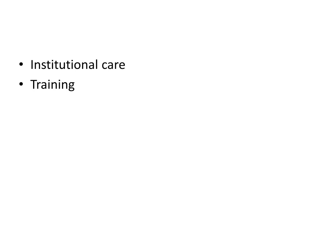 institutional care training