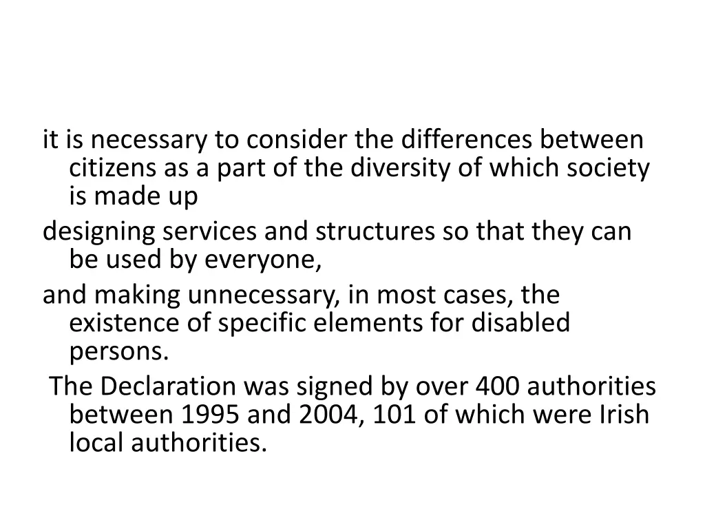 it is necessary to consider the differences