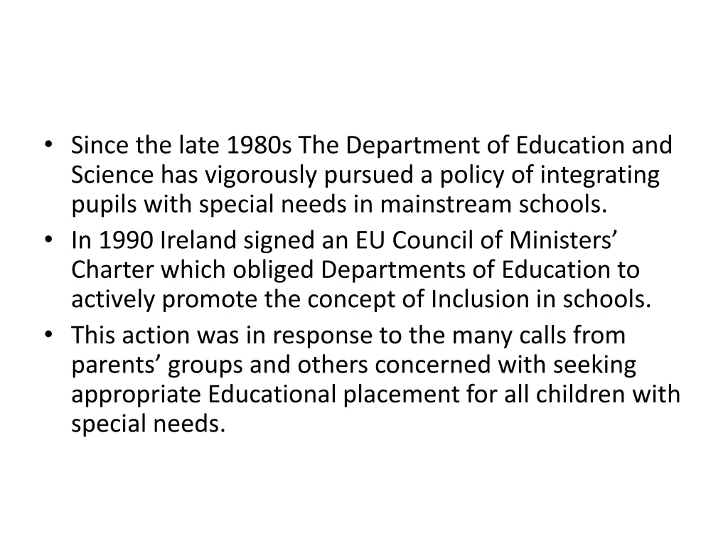 since the late 1980s the department of education 1
