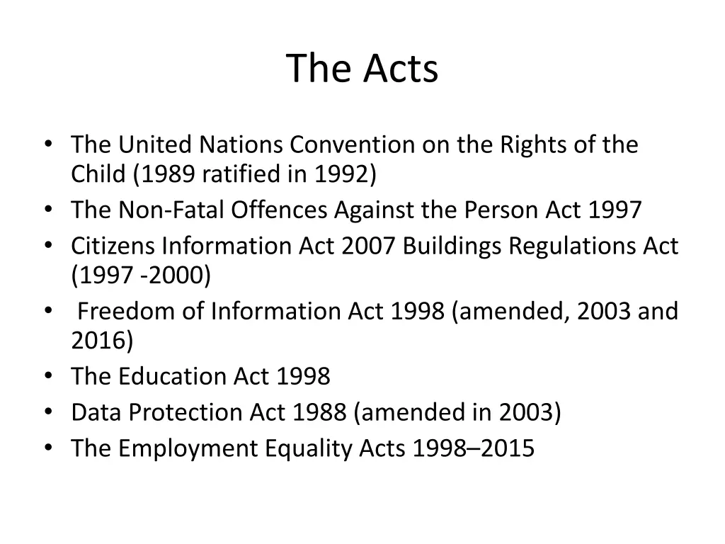 the acts