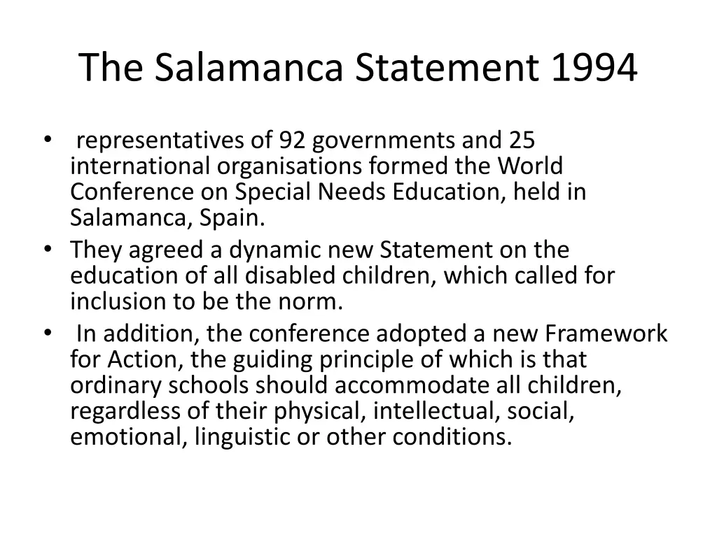 the salamanca statement 1994