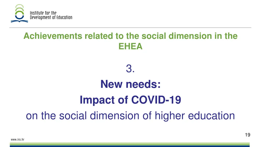achievements related to the social dimension 4