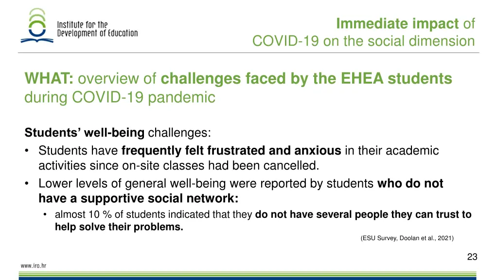 immediate impact of 2