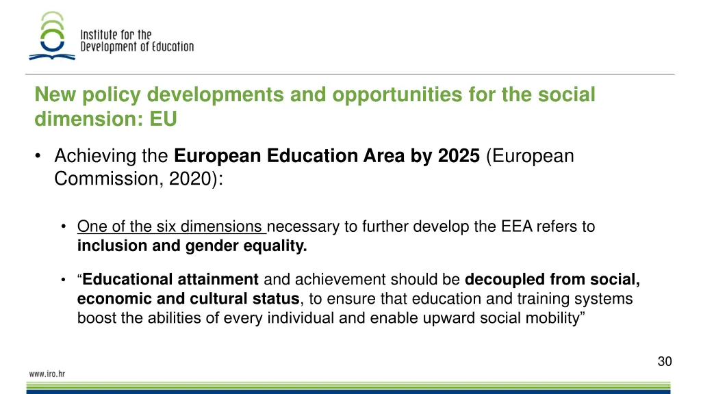 new policy developments and opportunities 3