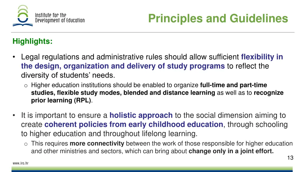 principles and guidelines 1