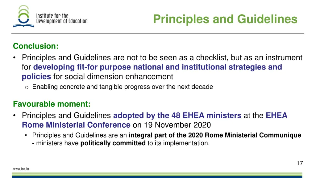 principles and guidelines 3