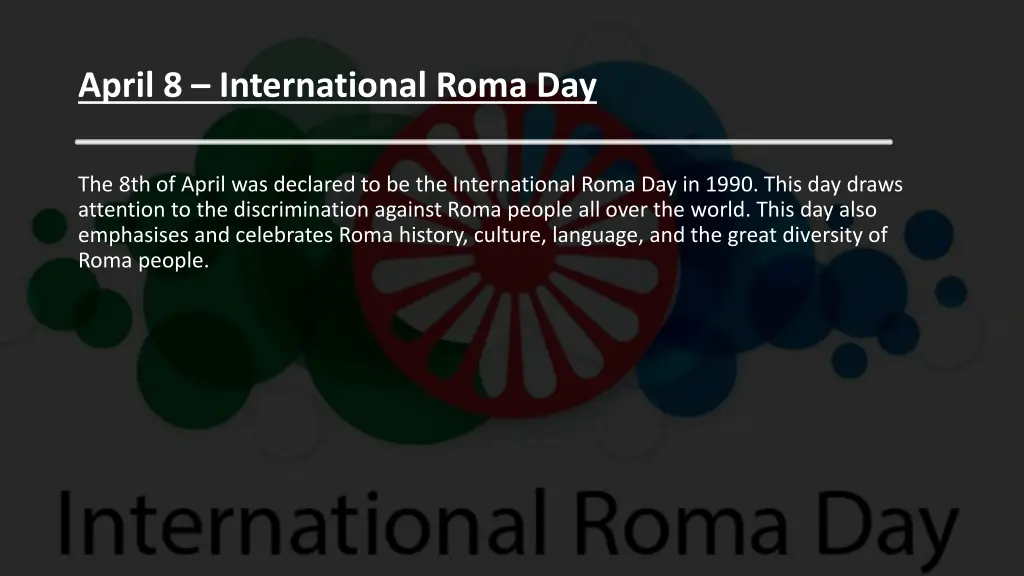 april 8 international roma day