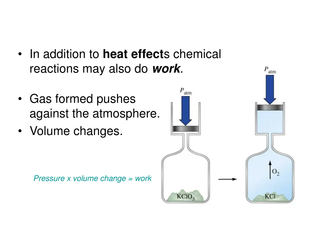 in addition to heat effect s chemical reactions