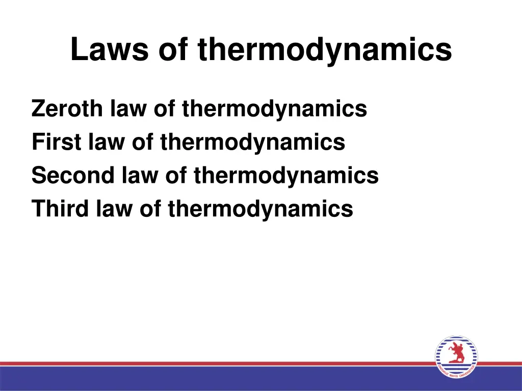 laws of thermodynamics
