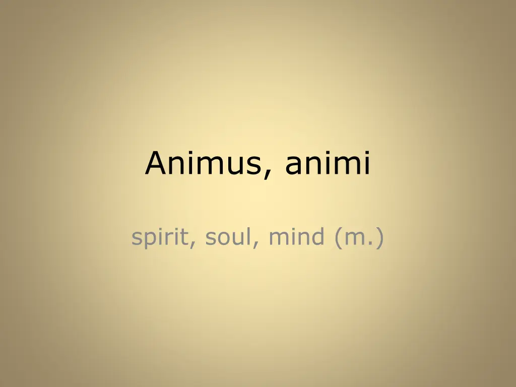 animus animi