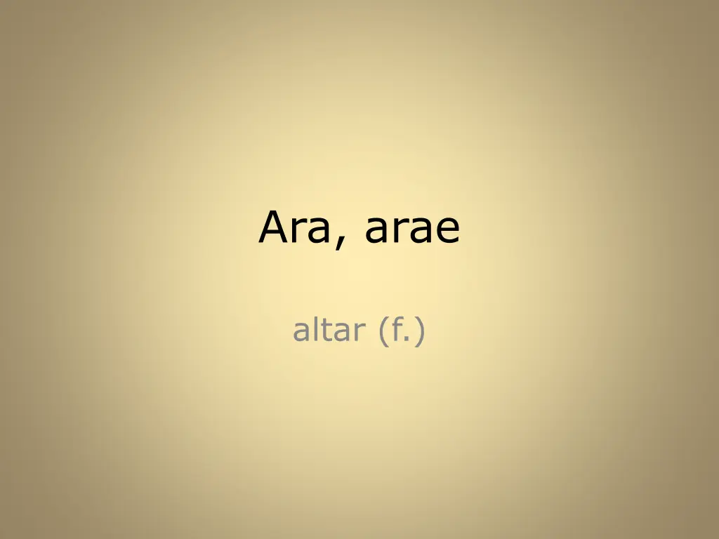 ara arae
