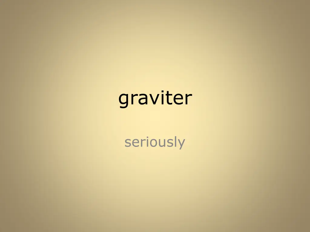 graviter
