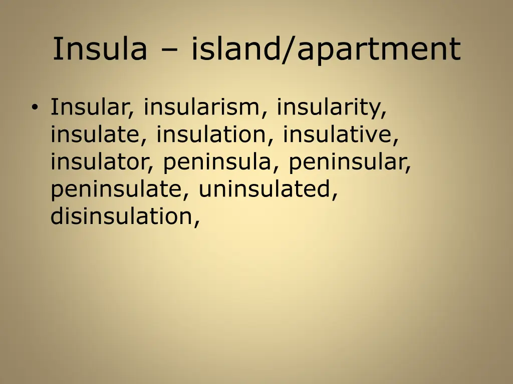 insula island apartment