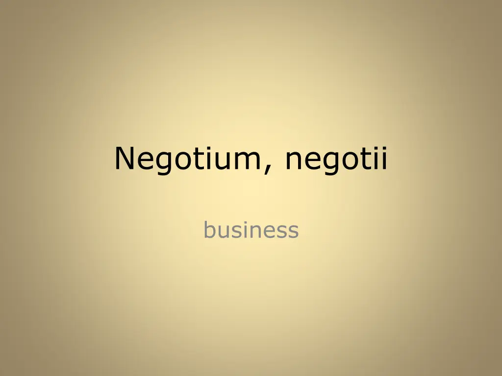 negotium negotii
