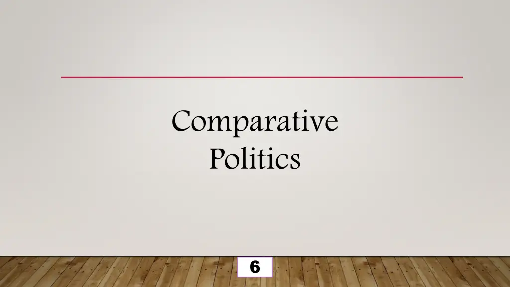 comparative politics