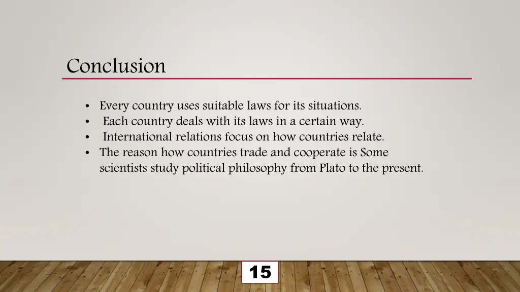 conclusion 1