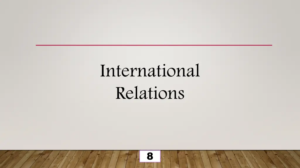 international relations