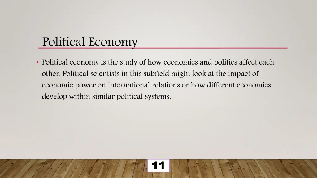 political economy 1