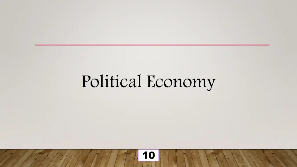 political economy